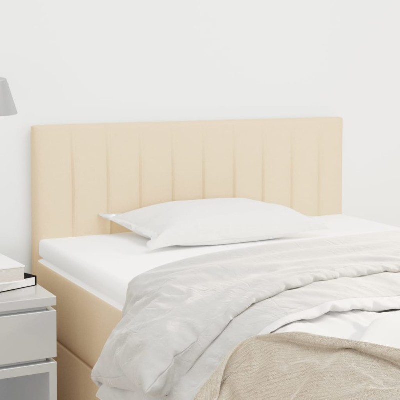 vidaXL Cabecero de tela color crema 100x5x78/88 cm vidaXL Cabecero de tela color crema 100x5x78/88 cm