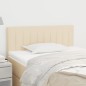 vidaXL Cabecero de tela color crema 100x5x78/88 cm vidaXL Cabecero de tela color crema 100x5x78/88 cm