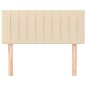 vidaXL Cabecero de tela color crema 100x5x78/88 cm vidaXL Cabecero de tela color crema 100x5x78/88 cm