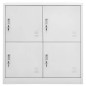 vidaXL Armarios taquilla 2 uds de acero gris claro 90x45x92,5 cm vidaXL Armarios taquilla 2 uds de acero gris claro 90x45x92,5 cm