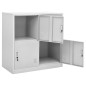 vidaXL Armarios taquilla 2 uds de acero gris claro 90x45x92,5 cm vidaXL Armarios taquilla 2 uds de acero gris claro 90x45x92,5 cm