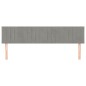 vidaXL Cabeceros 2 unidades de terciopelo gris claro 100x5x78/88 cm