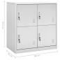 vidaXL Armarios taquilla 2 uds de acero gris claro 90x45x92,5 cm vidaXL Armarios taquilla 2 uds de acero gris claro 90x45x92,5 cm