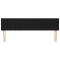 vidaXL Cabeceros 2 unidades de tela negro 100x5x78/88 cm vidaXL Cabeceros 2 unidades de tela negro 100x5x78/88 cm