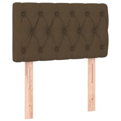 vidaXL Cabecero de tela marrón oscuro 80x7x78/88 cm