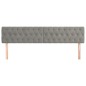 vidaXL Cabeceros 2 unidades de terciopelo gris claro 90x7x78/88 cm vidaXL Cabeceros 2 unidades de terciopelo gris claro 90x7x78/88 cm