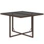 vidaXL Juego comedor jardín 5 pzas con cojines ratán sintético marrón vidaXL Juego comedor jardín 5 pzas con cojines ratán sintético marrón