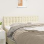 vidaXL Cabeceros 2 unidades cuero sintético color crema 72x5x78/88 cm