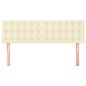 vidaXL Cabeceros 2 unidades cuero sintético color crema 72x5x78/88 cm