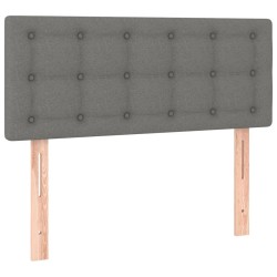 vidaXL Cabecero de tela gris oscuro 80x5x78/88 cm
