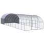 vidaXL Gallinero de exterior de acero galvanizado 3x10x2 m