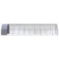 vidaXL Gallinero de exterior de acero galvanizado 3x10x2 m