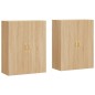 vidaXL Armario de pared 2 unidades roble Sonoma 69,5x34x90 cm vidaXL Armario de pared 2 unidades roble Sonoma 69,5x34x90 cm
