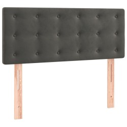 vidaXL Cabecero de terciopelo gris oscuro 80x5x78/88 cm