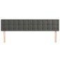 vidaXL Cabeceros 2 unidades de terciopelo gris oscuro 80x5x78/88 cm vidaXL Cabeceros 2 unidades de terciopelo gris oscuro 80x5x78/88 cm