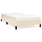 vidaXL Estructura de cama de tela color crema 100x200 cm