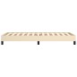 vidaXL Estructura de cama de tela color crema 100x200 cm