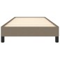 vidaXL Estructura de cama de tela gris taupe 90x190 cm vidaXL Estructura de cama de tela gris taupe 90x190 cm