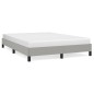 vidaXL Estructura de cama de tela gris claro 140x200 cm vidaXL Estructura de cama de tela gris claro 140x200 cm