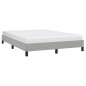 vidaXL Estructura de cama de tela gris claro 140x200 cm vidaXL Estructura de cama de tela gris claro 140x200 cm