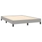 vidaXL Estructura de cama de tela gris claro 140x200 cm vidaXL Estructura de cama de tela gris claro 140x200 cm