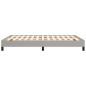 vidaXL Estructura de cama de tela gris claro 140x200 cm vidaXL Estructura de cama de tela gris claro 140x200 cm