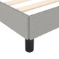 vidaXL Estructura de cama de tela gris claro 140x200 cm vidaXL Estructura de cama de tela gris claro 140x200 cm