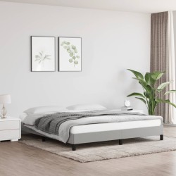 vidaXL Estructura de cama gris claro tela 180x200 cm