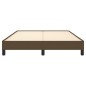 vidaXL Estructura de cama de tela marrón 140x190 cm vidaXL Estructura de cama de tela marrón 140x190 cm