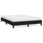 vidaXL Estructura de cama de tela negra 140x200 cm