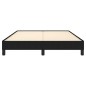 vidaXL Estructura de cama de tela negra 140x200 cm