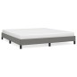 vidaXL Estructura de cama de tela gris oscuro 160x200 cm