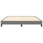 vidaXL Estructura de cama de tela gris oscuro 160x200 cm