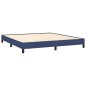 vidaXL Estructura de cama de tela azul 160x200 cm vidaXL Estructura de cama de tela azul 160x200 cm