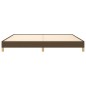 vidaXL Estructura de cama tela marrón oscuro 200x200 cm vidaXL Estructura de cama tela marrón oscuro 200x200 cm