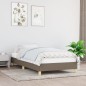 vidaXL Estructura de cama de tela gris taupe 80x200 cm