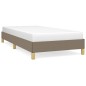 vidaXL Estructura de cama de tela gris taupe 80x200 cm