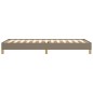 vidaXL Estructura de cama de tela gris taupe 80x200 cm