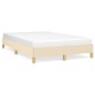vidaXL Estructura de cama de tela color crema 120x200 cm vidaXL Estructura de cama de tela color crema 120x200 cm