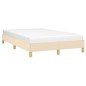 vidaXL Estructura de cama de tela color crema 120x200 cm vidaXL Estructura de cama de tela color crema 120x200 cm