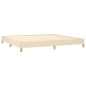 vidaXL Estructura de cama de tela color crema 200x200 cm