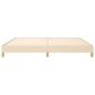 vidaXL Estructura de cama de tela color crema 200x200 cm