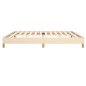 vidaXL Estructura de cama de tela color crema 200x200 cm