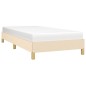 vidaXL Estructura de cama de tela color crema 90x190 cm vidaXL Estructura de cama de tela color crema 90x190 cm