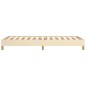 vidaXL Estructura de cama de tela color crema 90x190 cm vidaXL Estructura de cama de tela color crema 90x190 cm