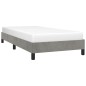 vidaXL Estructura de cama de terciopelo gris claro 80x200 cm vidaXL Estructura de cama de terciopelo gris claro 80x200 cm