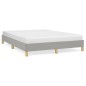 vidaXL Estructura de cama tela gris claro 160x200 cm