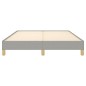 vidaXL Estructura de cama tela gris claro 160x200 cm