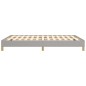 vidaXL Estructura de cama tela gris claro 160x200 cm