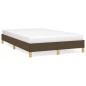 vidaXL Estructura de cama de tela marrón oscuro 120x200 cm vidaXL Estructura de cama de tela marrón oscuro 120x200 cm